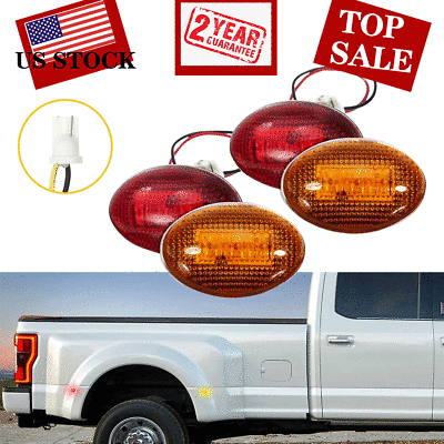#ad for Ford F350 F450 F550 Super Duty Truck LED Side Fender Marker Light Dually Bed $13.99