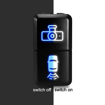 Dual LED Switch Replacement for Toyota Dashcam and Rear Camera 39x21mm $14.95
