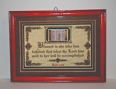#ad New Bible Verse Plaques Signsquot;BLESSED IS SHE WHO HAS BELIEVEDquot;WIFE BRIDE GIFTS $39.95