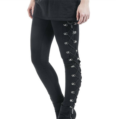 #ad Gothic Women Up Leggings Punk Pants Trousers Casual Party Trousers $21.99