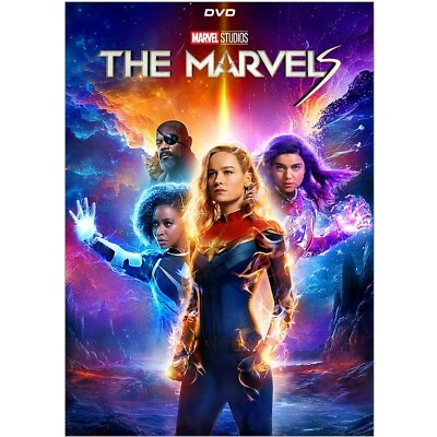 #ad The Marvels 2023 Movie DVD With Slipcover Artwork Free Shipping Region Free‼️ $11.95