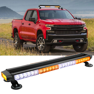 #ad For Chevy Silverado 54 LED Emergency Light Bar Rooftop Strobe Warning Lights $75.39