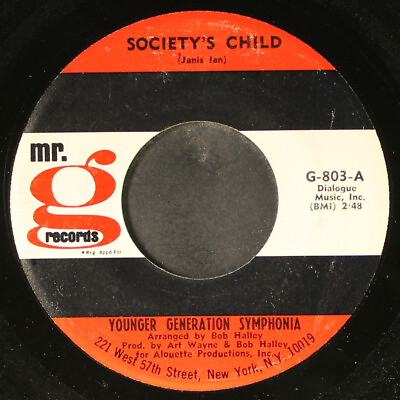 #ad YOUNGER GENERATION SYMPHONIA: you#x27;re losing society#x27;s child MR G 7quot; Single $6.00