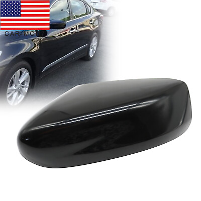 #ad Left Driver Side Mirror Cap Cover For 2013 2018 Nissan Altima Sedan Smooth Black $14.99