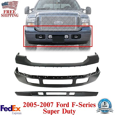 #ad Front Bumper Primed Upper Cover Valance For 05 07 Ford Super Duty F 250 350 $431.56