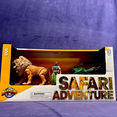 #ad Lion Safari Adventure Set Animals Action Figure Toys Kids Gifts Collectibles $24.99