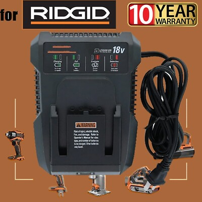 #ad 18V for Ridgid Battery Charger R86092 R86091 for Ridgid 18V Lithium Ion Battery $23.99
