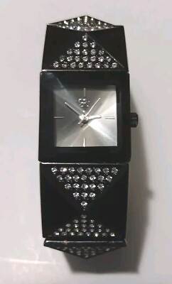 #ad Jessica Simpson Expansion Black Ionic Watch $20.00