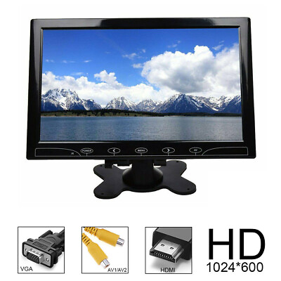 #ad 10.1quot; Monitor LCD Display Screen AV RCA VGA HDMI for Car Security PC Laptop $71.99