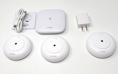 #ad X Sense Wi Fi Water Leak Detector Smart Sensor Alarm 3 Detector 1 Base Station $24.87
