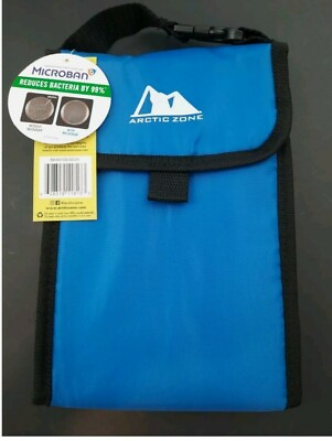 #ad MICROBAN ARTIC ZONE High Density Thermal Insulated Lunch Bag ULTRA SAFE ANTI B $8.00