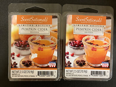 #ad 2 ScentSationals Pumpkin Cider Scented Wax Cubes 6pk Limited Edition NIP $1.99