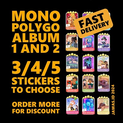 #ad MONOPOLY GO ALL 4 5 STAR FOR YOU TO CHOOSE FAST DELIVERY ALBUM 1 AND PRESTIGE $7.45