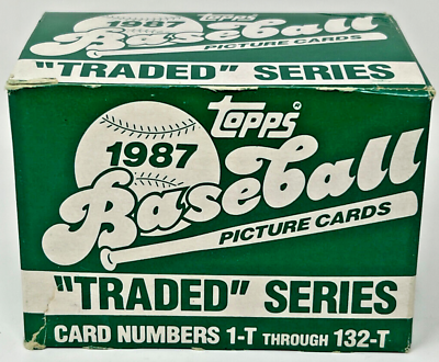 #ad Topps 1987 Baseball Traded Series Picture Cards Full New Box 1 T Through 132 T $19.99