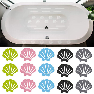 #ad 12PCs Bath Tub Shower Stickers Anti Slip Grip Strips Non Slip Safety Floor Tread $3.89