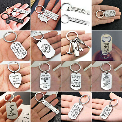#ad Personalised Gifts For Sister Brother Mum Auntie Her Him Dad Keyring Valentine $1.99