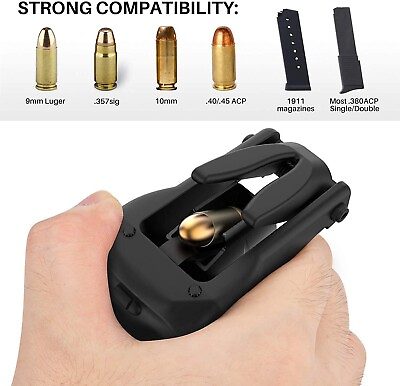 #ad Portable Universal Pistol Speed Loader for Magazines from .380 9mm 45 ACP $11.99