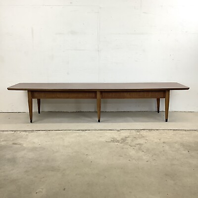 #ad Long Mid Century Coffee Table with Drawers by American of Martinsville $495.00
