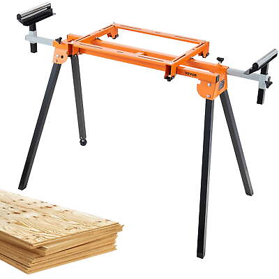 #ad VEVOR 79in Miter Saw Stand with One piece Mounting Brackets Sliding Rail 330lb $61.49