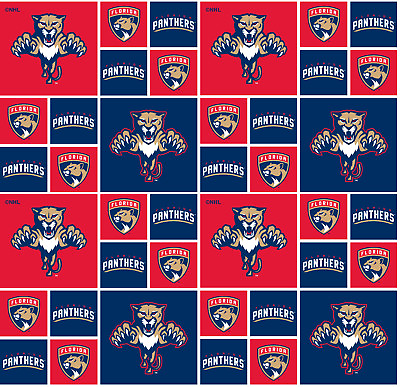 #ad Florida Panthers Cotton Fabric NHL Cotton Quilting Fabric Sold By The Full Yard $17.99