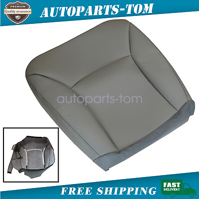#ad For Ford E 150 E 250 2002 2008 Driver Side Bottom Leather Seat Cover Medium Gray $26.49