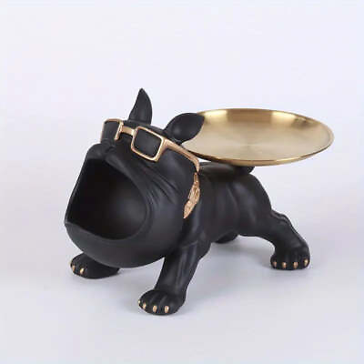 #ad NNETM Chic Resin French Bulldog Storage Tray Nordic Fashion Animal Sculpture B AU $119.99
