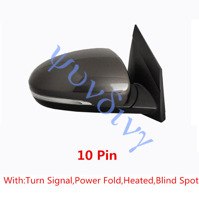 #ad Side Mirror 2016 2018 For Hyundai Tucson Brown Right Side 10 Pin Blind Spot BSM☆ $190.00