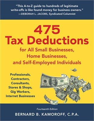 #ad 475 Tax Deductions for All Small Businesses Home Businesses and Self Employed $19.84