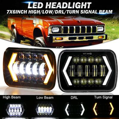 #ad For Toyota Pickup Truck 2X 7x6quot; 5x7 LED Headlight DRL Turn Signal Hi Lo Beam DOT $51.75