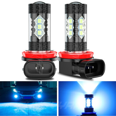 #ad Pair Blue SMD H11 H16 Projector LED Fog Light Bulbs for Toyota RAV4 2010 2020 $15.99