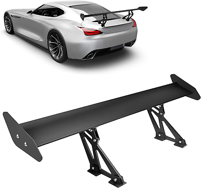 #ad GT Wing Spoiler 43.3 Inch Lightweight Aluminum Single Rear Wing Adjustable Angl $65.99