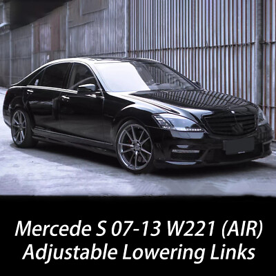 #ad For 2007 13 MERCEDES BENZ S CLASS W221 ADJUSTABLE LOWERING LINKS AIR SUSPENSION $109.99
