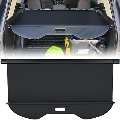 #ad For 2013 2019 Ford Escape Rear Trunk Cargo Cover Retractable Luggage Shade Black $55.99