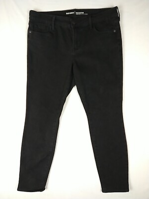 #ad Old Navy Rockstar Secret Soft Black Jeans Women Size 12 $9.59