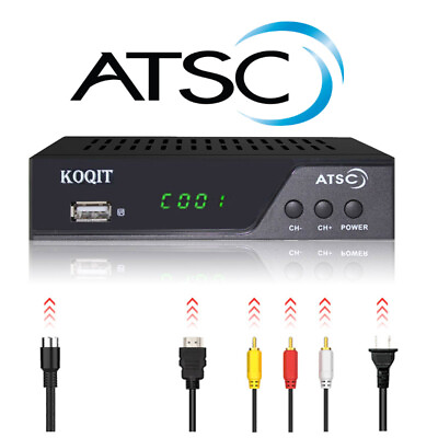#ad HDMI Atsc Digital Converter Box Analog Clear Receiver with TV Recording TV Tuner $29.99