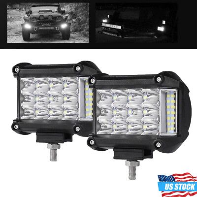 #ad 4quot;inch LED Work Light Bar Spot Flood Combo Pods Driving Lamp Truck ATV Offroad $31.99
