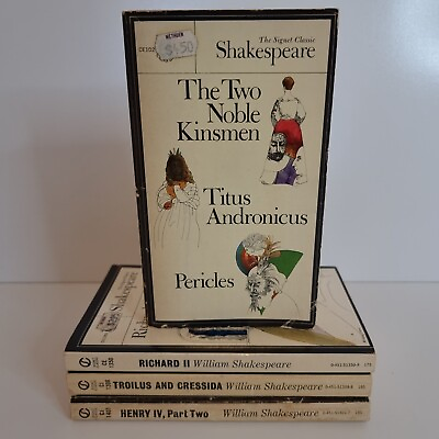 #ad 4 x The Signet Classic Shakespeare By William Shakespeare Paperback Plays Drama AU $20.99
