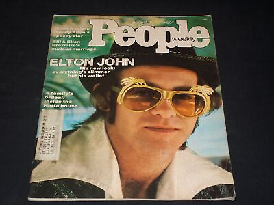 #ad 1975 AUGUST 18 PEOPLE MAGAZINE ELTON JOHN FRONT COVER L 5690 $74.99
