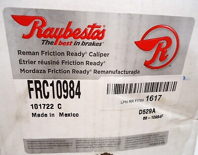 #ad Raybestos FRC10984 101722C Remanufactured Friction Ready Brake Caliper $53.95
