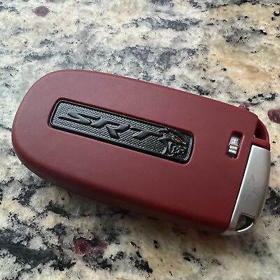 #ad SRT RED KEY FOB HELLCAT 5 BUTTON WITH LOGO RED EYE Dodge Jeep $45.00