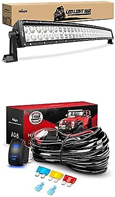 #ad #ad LED Light Bar 32Inch 180W Curved Spot Flood Combo Led off Road Lights with 12V 5 $93.99
