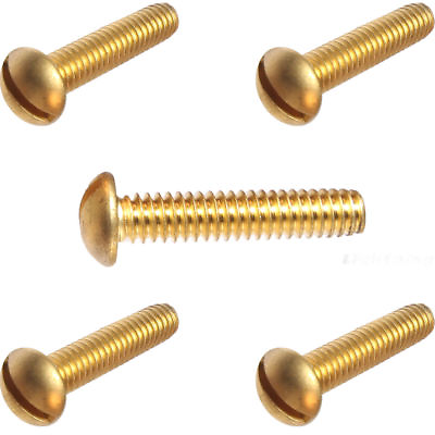 #ad 4 40 x 1 2quot; Round Head Machine Screws Solid Brass Slotted Drive Qty 100 $11.82