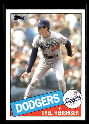 #ad 1985 Topps #493 Orel Hershiser Dodgers NM MT RC $2.49