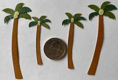 #ad COCONUT PALM Die Cut Embellishment 4pc Jolee’s•Tropical•Tree•Vacationer •Travel $2.99