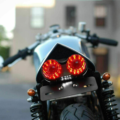 #ad Motorcycle Integrated LED Tail Light Dual Turn Signal Brake License Plate Lamp $16.87