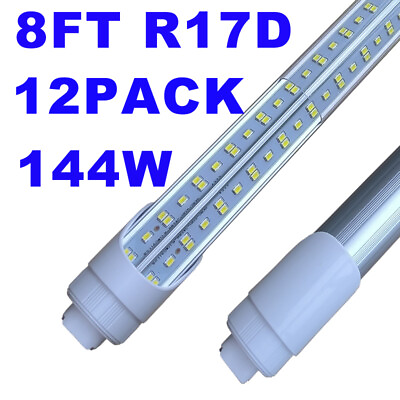 #ad 12Pack 8FT R17D HO Led Tube Light Bulbs 144W 8Foot 8#x27; Led Shop Light T8 Led Bulb $219.99