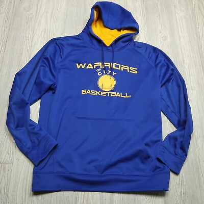 #ad Hardwood Classics Hoodie Adult Large Golden State Warriors Basketball Steph $37.44