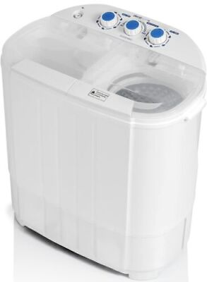 #ad Compact Washing Machine With Twin Tub For Wash amp; Spin Deco Home Dgtwshm02 13lb $66.39