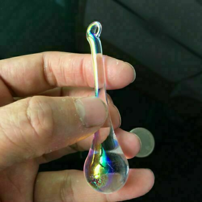 #ad AB Crystal Raindrop Chandelier Glass 5x Suncatcher Prism Drop Icicle Diy Pendant $8.87