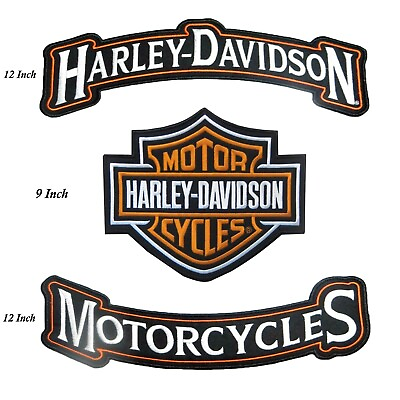 #ad #ad Harley Bar amp; Shield “Large” Sew on Patch Embroidery Patch $23.40